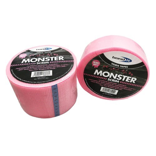 John SELF ADHESIVE PREMIUM PINK SCRIM TAPE 100mm x 90m